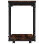 Mesa auxiliar con ruedas madera roble ahumado 50x35x55,5 cm de vidaXL, Mesas auxiliares - Ref: Foro24-825809, Precio: 39,17 €...