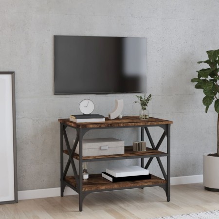 TV stand made of smoked oak plywood, measuring 60x40x50 cm. by vidaXL, Side tables - Ref: Foro24-825784, Price: 41,53 €, Disc...