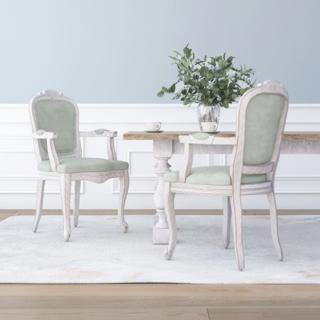 Dining chairs 2 pcs light gray velvet 62x59.5x100.5 cm by vidaXL, dining chairs - Ref: Foro24-344467, Price: 286,93 €, Discou...