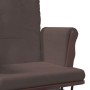 Sillón de lactancia con taburete tela marrón de vidaXL, Mecedoras - Ref: Foro24-351664, Precio: 239,51 €, Descuento: %