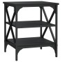 2 black plywood side tables 40x42x50 cm by vidaXL, Side tables - Ref: Foro24-825773, Price: 50,65 €, Discount: %