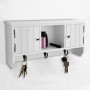 Wall-mounted cabinet for keys and jewelry with doors and hooks by vidaXL, Lockers and storage cabinets - Ref: Foro24-241850, ...