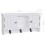 Wall-mounted cabinet for keys and jewelry with doors and hooks by vidaXL, Lockers and storage cabinets - Ref: Foro24-241850, ...