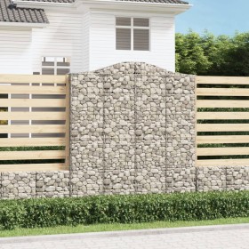 Gabion baskets 3 pcs arch shape iron 200x30x220/240 cm by vidaXL, Pots and planters - Ref: Foro24-3145557, Price: 421,99 €, D...