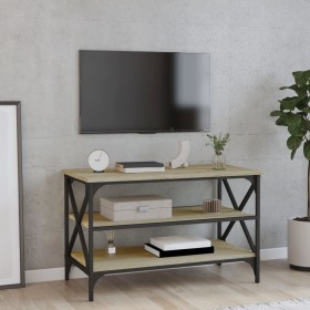 Sonoma oak plywood TV cabinet 80x40x50 cm by vidaXL, Side tables - Ref: Foro24-825788, Price: 53,99 €, Discount: %