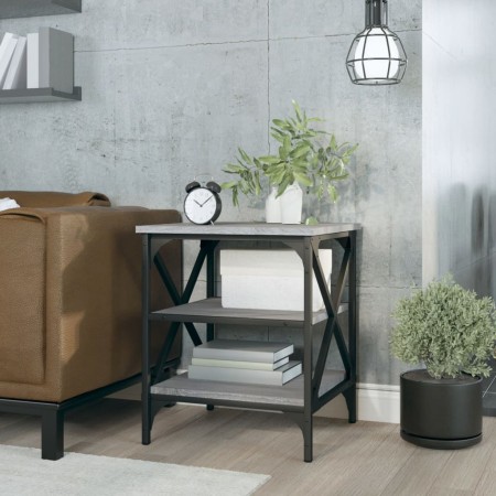 Side table made of gray Sonoma plywood 40x42x50 cm by vidaXL, Side tables - Ref: Foro24-825778, Price: 41,44 €, Discount: %