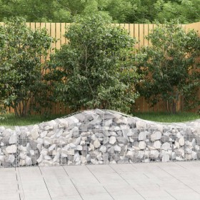 Gabion baskets 8 pcs arch shape iron 200x50x40/60 cm by vidaXL, Pots and planters - Ref: Foro24-3145583, Price: 484,99 €, Dis...