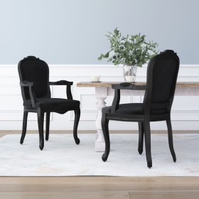 Dining chairs 2 pcs black velvet 62x59.5x100.5 cm by vidaXL, dining chairs - Ref: Foro24-344470, Price: 233,25 €, Discount: %