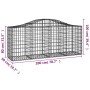 Gabion baskets 8 pcs arch shape iron 200x50x80/100 cm by vidaXL, Pots and planters - Ref: Foro24-3145625, Price: 609,16 €, Di...