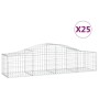 Gabion baskets 25 pcs arch shape iron 200x50x40/60 cm by vidaXL, Pots and planters - Ref: Foro24-3145593, Price: 1,00 €, Disc...