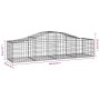 Gabion baskets 30 pcs arch shape iron 200x50x40/60 cm by vidaXL, Pots and planters - Ref: Foro24-3145594, Price: 1,00 €, Disc...