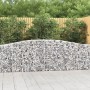 Gabion baskets 6 units arch shape iron 400x30x80/100 cm by vidaXL, Pots and planters - Ref: Foro24-3145817, Price: 776,22 €, ...