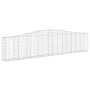 Gabion baskets 6 units arch shape iron 400x30x80/100 cm by vidaXL, Pots and planters - Ref: Foro24-3145817, Price: 776,22 €, ...