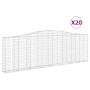 Gabion baskets 20 pcs arc shape iron 400x30x120/140cm by vidaXL, Pots and planters - Ref: Foro24-3145849, Price: 3,00 €, Disc...