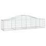 Gabion baskets 14 pcs arch shape iron 200x50x40/60 cm by vidaXL, Pots and planters - Ref: Foro24-3145589, Price: 823,73 €, Di...