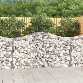 Gabion baskets 4 units arch shape iron 200x50x100/120cm by vidaXL, Pots and planters - Ref: Foro24-3145642, Price: 387,99 €, ...