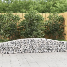 Gabion baskets 6 units arch shape iron 400x30x40/60 cm by vidaXL, Pots and planters - Ref: Foro24-3145791, Price: 552,99 €, D...