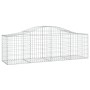 Gabion baskets 4 units arch shape iron 200x50x60/80 cm by vidaXL, Pots and planters - Ref: Foro24-3145600, Price: 260,17 €, D...