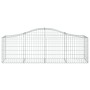 Gabion baskets 4 units arch shape iron 200x50x60/80 cm by vidaXL, Pots and planters - Ref: Foro24-3145600, Price: 260,17 €, D...