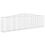 Gabion baskets 10 units, arched shape, iron, 400x30x100/120cm by vidaXL, Pots and planters - Ref: Foro24-3145834, Price: 1,00...