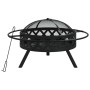 Brasero con atizador acero XXL 70 cm de vidaXL, Chimeneas - Ref: Foro24-360058, Precio: 86,49 €, Descuento: %