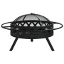 Brasero con atizador acero XXL 70 cm de vidaXL, Chimeneas - Ref: Foro24-360058, Precio: 86,49 €, Descuento: %