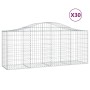 Gabion baskets 30 pcs arch shape iron 200x50x80/100 cm by vidaXL, Pots and planters - Ref: Foro24-3145636, Price: 2,00 €, Dis...