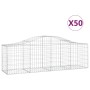 Gabionenkörbe 50 Stück bogenförmiges Eisen 200x50x60/80 cm von vidaXL, Töpfe und Pflanzgefäße - Ref: Foro24-3145617, Preis: 3...