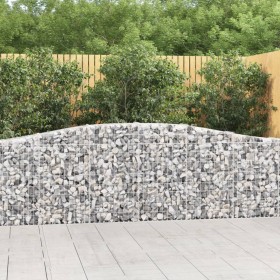 Gabion baskets 20 pcs arc shape iron 400x30x80/100 cm by vidaXL, Pots and planters - Ref: Foro24-3145823, Price: 2,00 €, Disc...