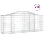 Gabionenkörbe 18 Stück Bogenform Eisen 200x50x80/100 cm von vidaXL, Töpfe und Pflanzgefäße - Ref: Foro24-3145633, Preis: 1,00...