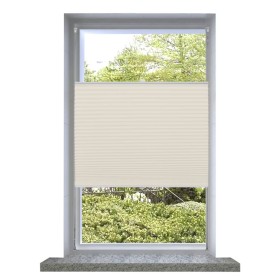 Pleated Window Blind 70X125cm Cream by vidaXL, Blinds and blinds - Ref: Foro24-240630, Price: 27,47 €, Discount: %