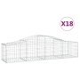 Gabionenkörbe 18 Stück Bogenform Eisen 200x50x40/60 cm von vidaXL, Töpfe und Pflanzgefäße - Ref: Foro24-3145591, Preis: 1,00 ...