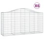 Gabionenkörbe 6 Stück Bogenform Eisen 200x50x100/120 cm von vidaXL, Töpfe und Pflanzgefäße - Ref: Foro24-3145644, Preis: 542,...