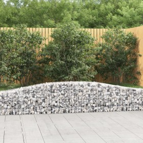 Gabion baskets 3 pcs arch shape iron 400x30x40/60 cm by vidaXL, Pots and planters - Ref: Foro24-3145788, Price: 265,99 €, Dis...