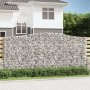 Gabion baskets 4 pcs arch shape iron 400x30x180/200 cm by vidaXL, Pots and planters - Ref: Foro24-3145880, Price: 871,71 €, D...