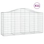 Gabion baskets 11 units, arched shape, iron, 200x50x100/120cm by vidaXL, Pots and planters - Ref: Foro24-3145649, Price: 964,...