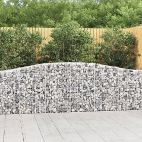 Gabion baskets 25 pcs arch shape iron 400x30x80/100 cm by vidaXL, Pots and planters - Ref: Foro24-3145824, Price: 3,00 €, Dis...