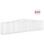 Gabion baskets 25 pcs arch shape iron 400x30x80/100 cm by vidaXL, Pots and planters - Ref: Foro24-3145824, Price: 3,00 €, Dis...