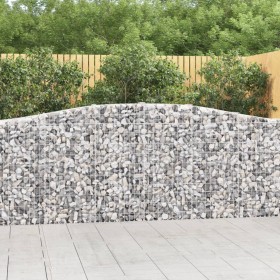 Cestas de gaviones 15 uds forma de arco hierro 400x30x100/120cm de vidaXL, Maceteros y jardineras - Ref: Foro24-3145835, Prec...