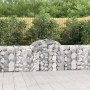 Gabion baskets 11 pcs arch shape iron 200x30x80/100 cm by vidaXL, Pots and planters - Ref: Foro24-3146098, Price: 651,21 €, D...