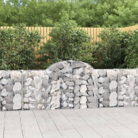 Gabion baskets 7 units, arched shape, iron, 200x30x80/100 cm by vidaXL, Pots and planters - Ref: Foro24-3146094, Price: 441,6...