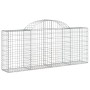 Gabion baskets 7 units, arched shape, iron, 200x30x80/100 cm by vidaXL, Pots and planters - Ref: Foro24-3146094, Price: 445,9...