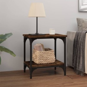 Smoked oak plywood side table 40x30x42 cm by vidaXL, Coffee table - Ref: Foro24-823279, Price: 34,99 €, Discount: %