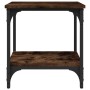 Mesa auxiliar madera contrachapada roble ahumado 40x30x42 cm de vidaXL, Mesas de centro - Ref: Foro24-823279, Precio: 34,99 €...