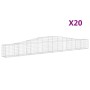 Gabion baskets 20 pcs arch shape iron 400x30x40/60 cm by vidaXL, Pots and planters - Ref: Foro24-3145797, Price: 1,00 €, Disc...