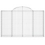 Gabion baskets 6 pcs arch shape iron 200x30x120/140 cm by vidaXL, Pots and planters - Ref: Foro24-3146135, Price: 508,41 €, D...