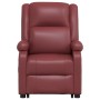 Sillón de masaje elevable cuero sintético rojo tinto de vidaXL, Sillones de masaje eléctricos - Ref: Foro24-3110861, Precio: ...