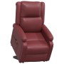 Sillón de masaje elevable cuero sintético rojo tinto de vidaXL, Sillones de masaje eléctricos - Ref: Foro24-3110861, Precio: ...