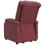 Sillón de masaje elevable cuero sintético rojo tinto de vidaXL, Sillones de masaje eléctricos - Ref: Foro24-3110861, Precio: ...