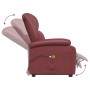 Sillón de masaje elevable cuero sintético rojo tinto de vidaXL, Sillones de masaje eléctricos - Ref: Foro24-3110861, Precio: ...